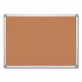 Mastervisi Earth Cork Board, 36 X 48, Aluminum Frame CA051790